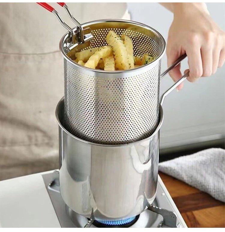 Skanto | Snack Pot – Edelstahl-Fritteuse für knusprige Snacks & ölsparendes Kochen