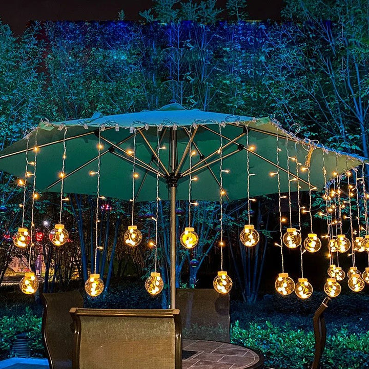 Skanto | Lichterkette – Pendelleuchte – Elegantes Design – Solarbetrieben