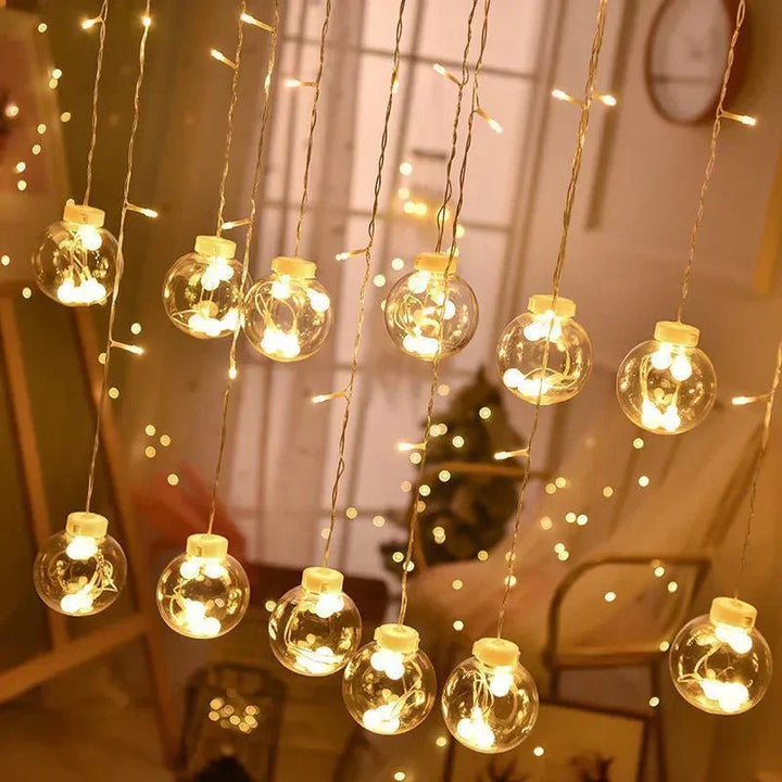 Skanto | Lichterkette – Pendelleuchte – Elegantes Design – Solarbetrieben