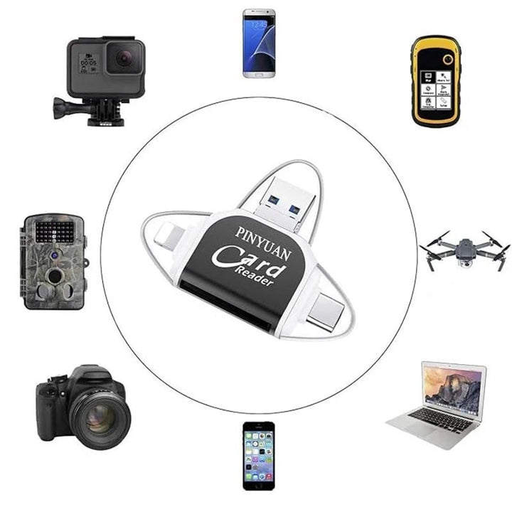 Skanto | 4-in-1 Multi-Port Kartenleser
