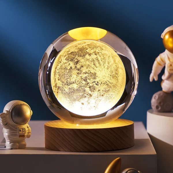Skanto | 3D Planeten-Kristallkugel