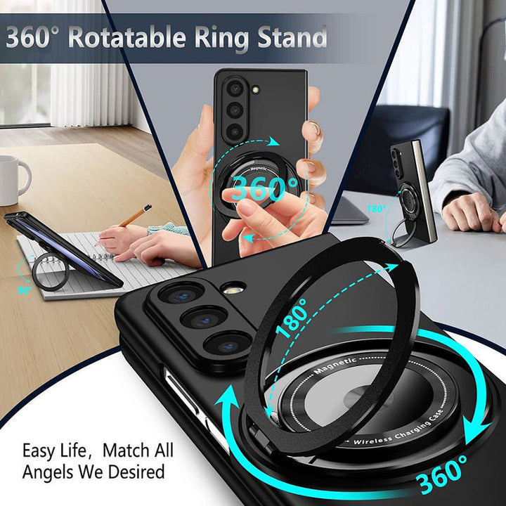 Skanto | Magnetische Handyhülle mit 360° drehbarem Ständer für Samsung Z Fold & Flip 6/5/4/3