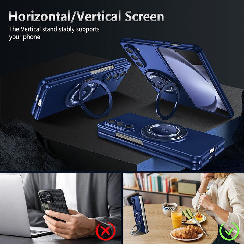 Skanto | Magnetische Handyhülle mit 360° drehbarem Ständer für Samsung Z Fold & Flip 6/5/4/3