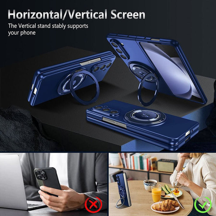 Skanto | Magnetische Handyhülle mit 360° drehbarem Ständer für Samsung Z Fold & Flip 6/5/4/3