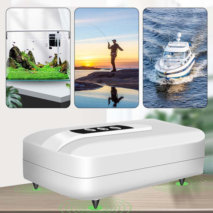 Skanto | Tragbare wiederaufladbare Aquarien-Sauerstoffpumpe, Outdoor