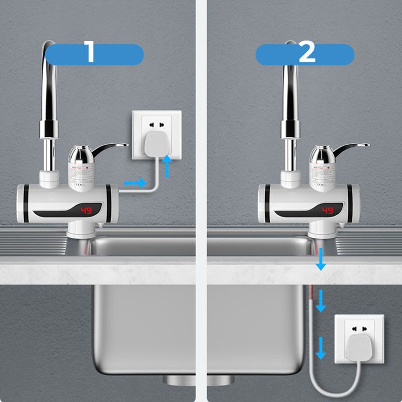 Skanto | HotFlow Elektrischer Durchlauferhitzer-Wasserhahn – Sofort warmes Wasser für Küche & Bad (3000W)
