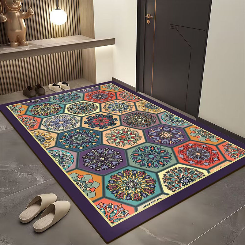 Skanto | Bohemian Geometrische Fußmatte für den Eingangsbereich