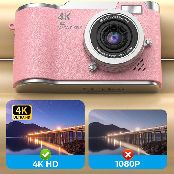 Skanto | 4K HD Digital-Kamera mit Klappdisplay