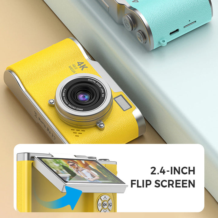 Skanto | 4K HD Digital-Kamera mit Klappdisplay