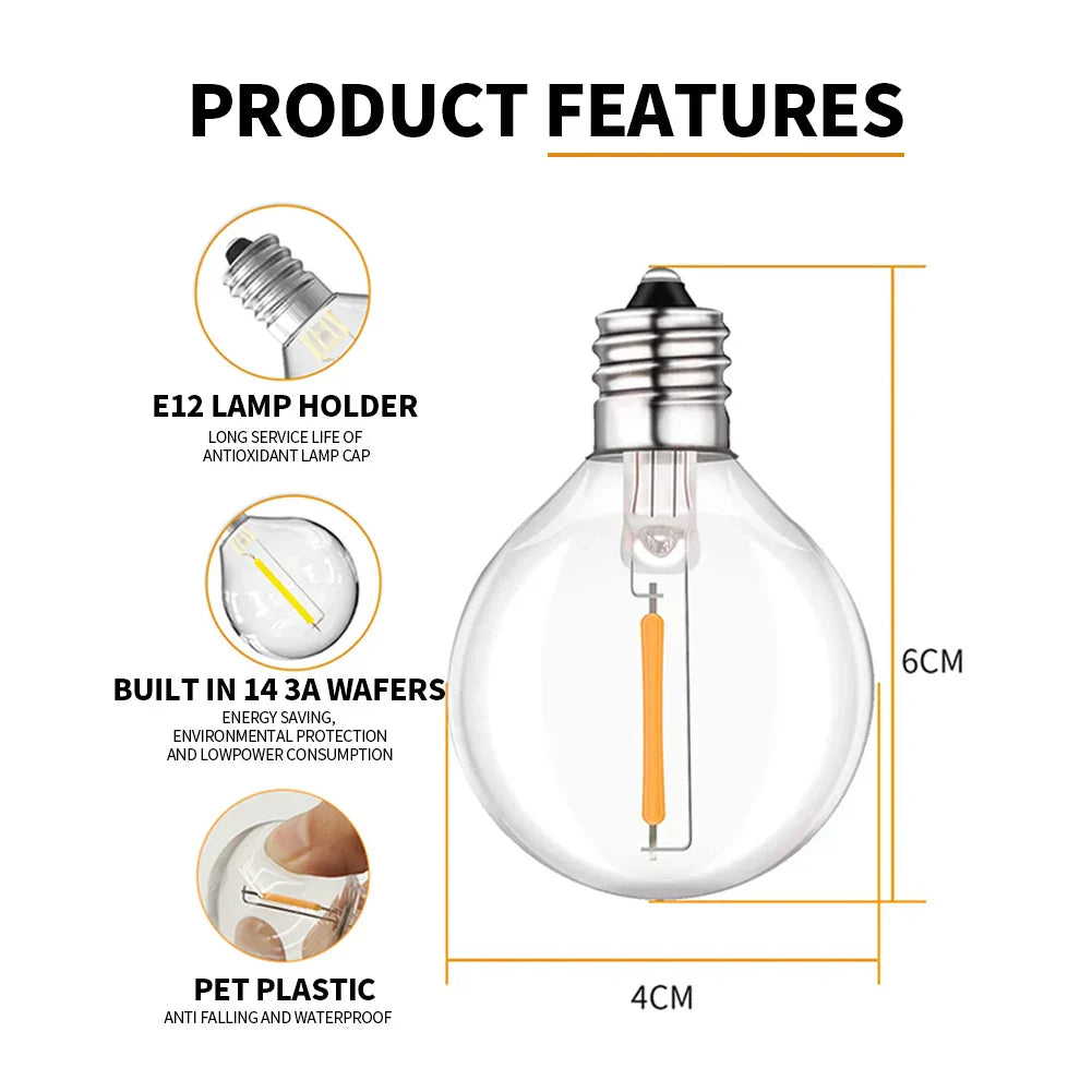 IP45 Wasserdichte LED-Lichterkette für Festdekoration