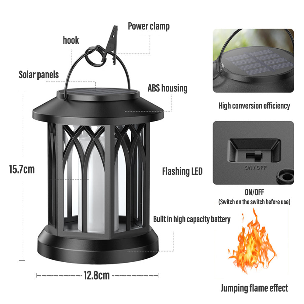 Skanto | FlameGlow™ - Hängende Solar-Flammenlaterne (2er-Pack)