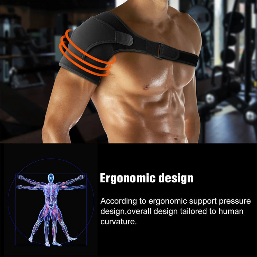 Skanto | MythicGuard™ | Kompressions-Schulterbandage zur Schmerzlinderung und Unterstützung | Verstellbare Passform für Sport und täglichen Gebrauch