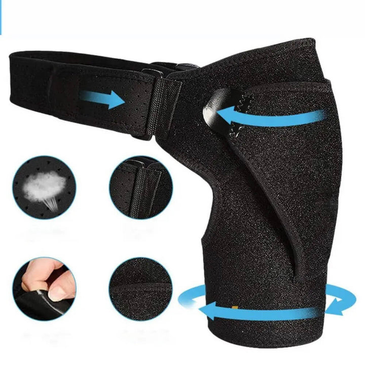 Skanto | MythicGuard™ | Kompressions-Schulterbandage zur Schmerzlinderung und Unterstützung | Verstellbare Passform für Sport und täglichen Gebrauch