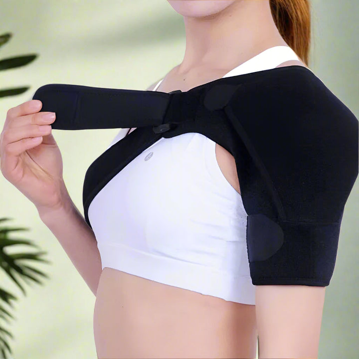Skanto | MythicGuard™ | Kompressions-Schulterbandage zur Schmerzlinderung und Unterstützung | Verstellbare Passform für Sport und täglichen Gebrauch
