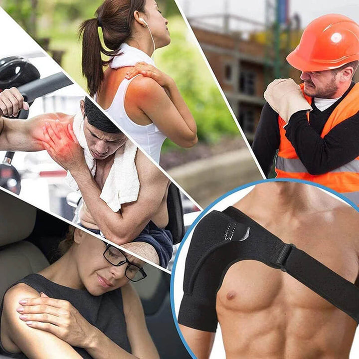 Skanto | MythicGuard™ | Kompressions-Schulterbandage zur Schmerzlinderung und Unterstützung | Verstellbare Passform für Sport und täglichen Gebrauch