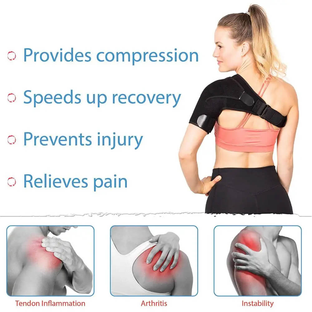 Skanto | MythicGuard™ | Kompressions-Schulterbandage zur Schmerzlinderung und Unterstützung | Verstellbare Passform für Sport und täglichen Gebrauch
