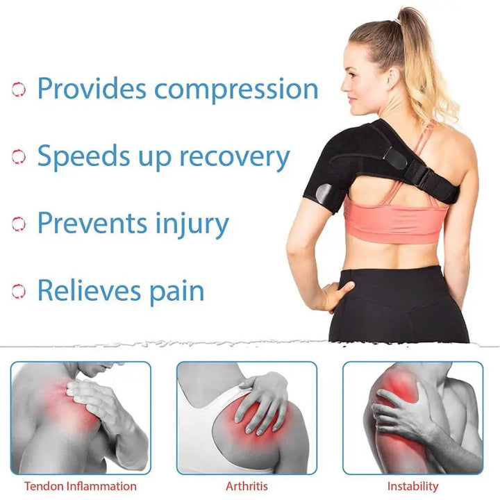 Skanto | MythicGuard™ | Kompressions-Schulterbandage zur Schmerzlinderung und Unterstützung | Verstellbare Passform für Sport und täglichen Gebrauch