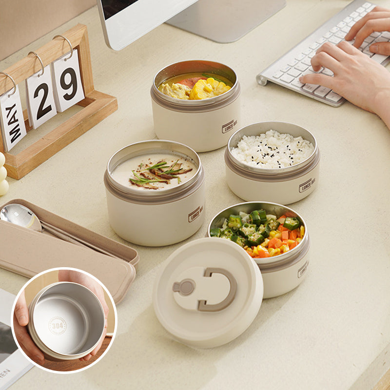 Skanto | ThermoBox Mehrschichtige isolierte Lunchbox mit GRATIS Tragetasche