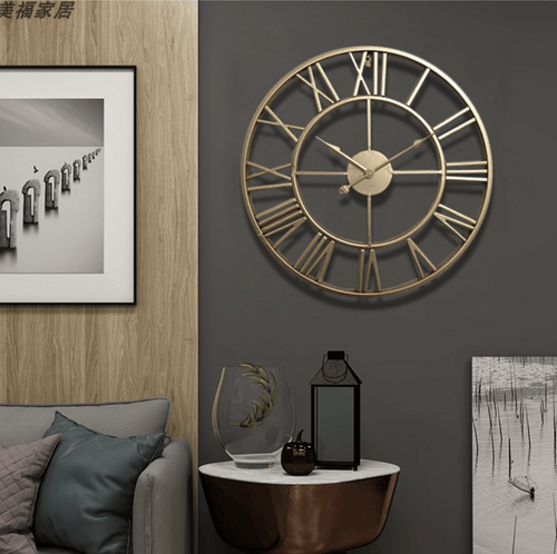 Skanto | TIMEMESH – Skelett-Wanduhr mit leisem, nicht tickendem Mechanismus