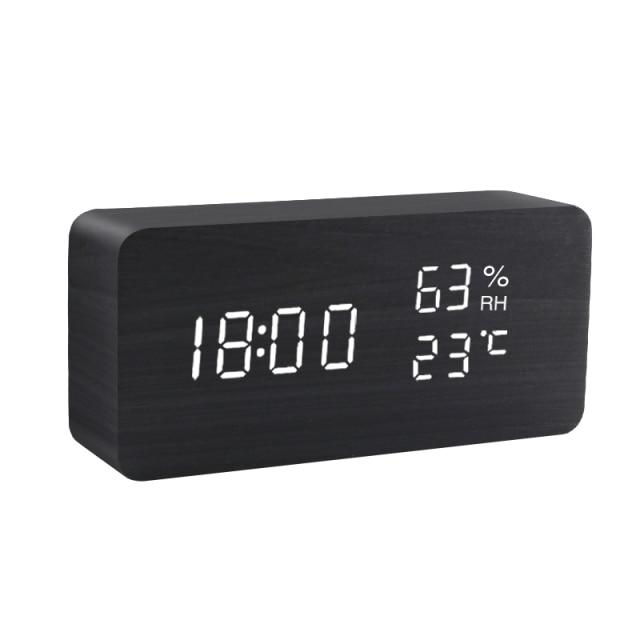 Skanto | Minimalistischer Holz-LED-Wecker