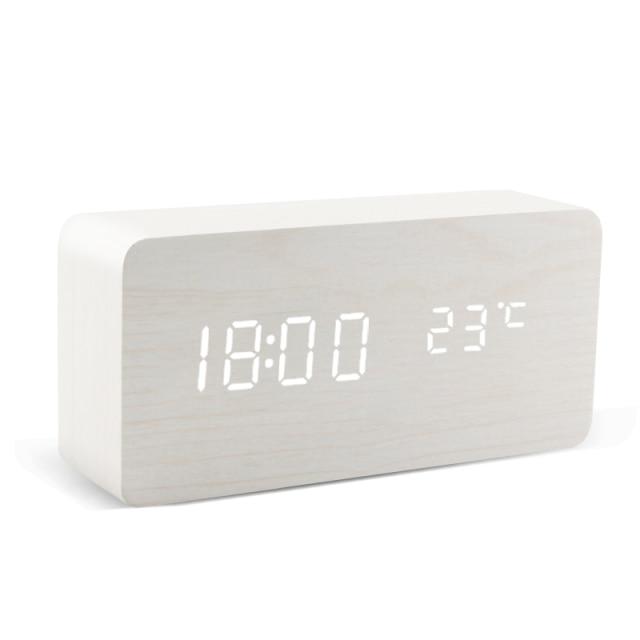 Skanto | Minimalistischer Holz-LED-Wecker