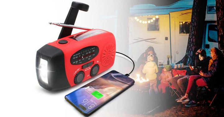 Skanto | All-in-One Notfallradio mit Solarenergie und Powerbank – Immer und überall vorbereitet sein