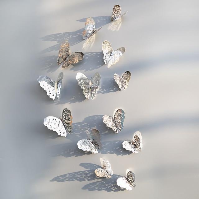 Skanto | ButterflyGlow 3D Schmetterlingsdekoration | Wanddeko | Frühling & Sommer | Klassisch & Modern