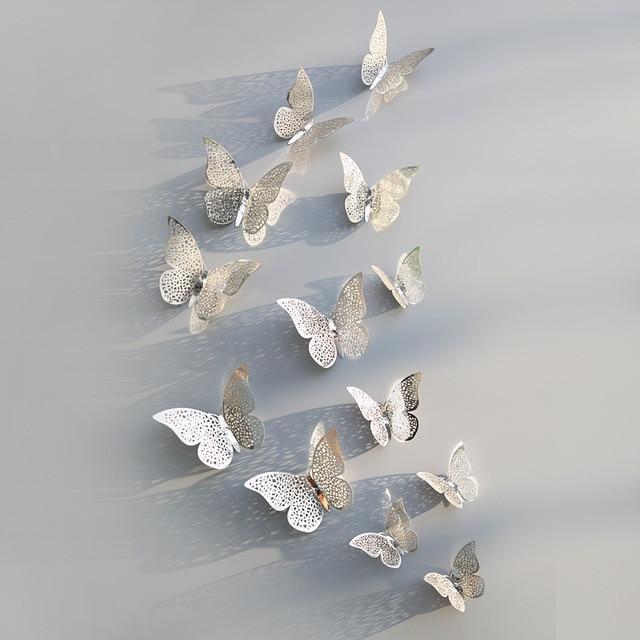 Skanto | ButterflyGlow 3D Schmetterlingsdekoration | Wanddeko | Frühling & Sommer | Klassisch & Modern