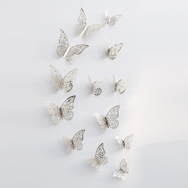 Skanto | ButterflyGlow 3D Schmetterlingsdekoration | Wanddeko | Frühling & Sommer | Klassisch & Modern