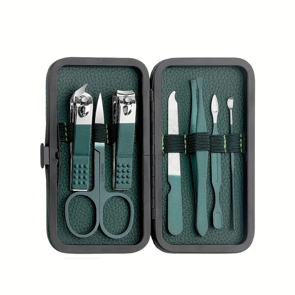 Skanto | Pflegeset aus Edelstahl | 7-, 13- oder 24-teiliges Set für Maniküre & Pediküre zu Hause oder auf Reisen