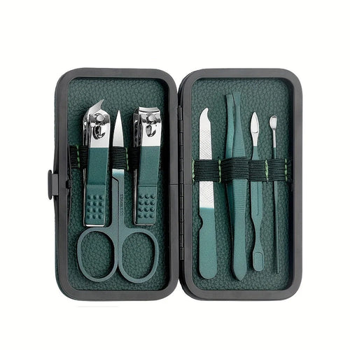 Skanto | Pflegeset aus Edelstahl | 7-, 13- oder 24-teiliges Set für Maniküre & Pediküre zu Hause oder auf Reisen