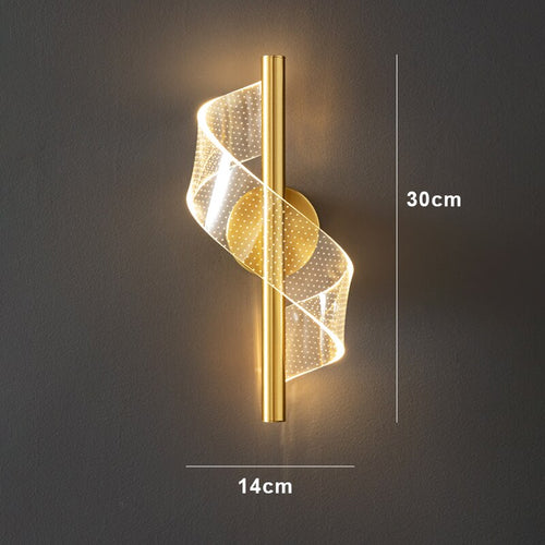 Skanto | Luxuriöse Glas-Wandleuchte mit Kerzenhalter