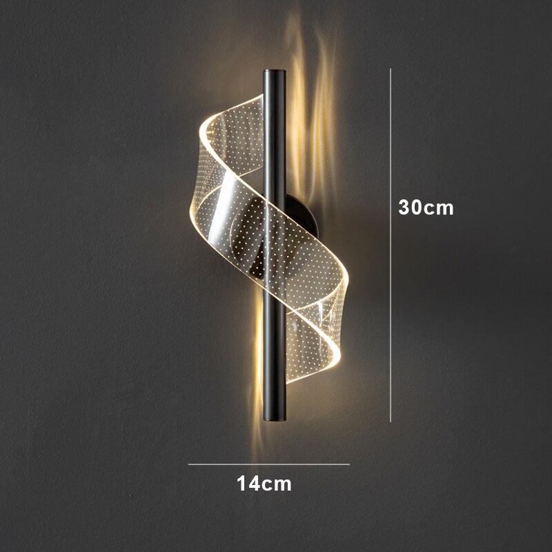 Skanto | Luxuriöse Glas-Wandleuchte mit Kerzenhalter