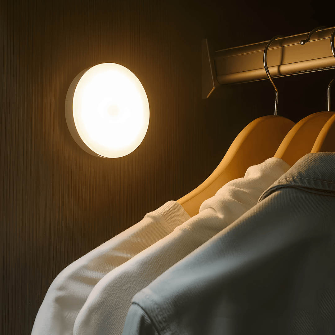Skanto | Wiederaufladbare LED-Leuchte mit Bewegungssensor | Energiesparend, USB-wiederaufladbar & Ideal für Gehwege, Treppen, Kleiderschränke & Schränke