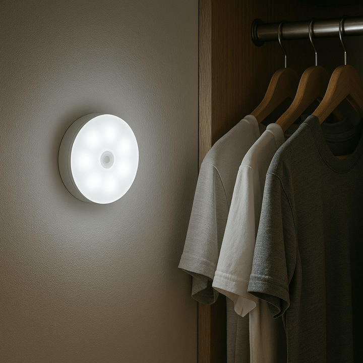 Skanto | Wiederaufladbare LED-Leuchte mit Bewegungssensor | Energiesparend, USB-wiederaufladbar & Ideal für Gehwege, Treppen, Kleiderschränke & Schränke
