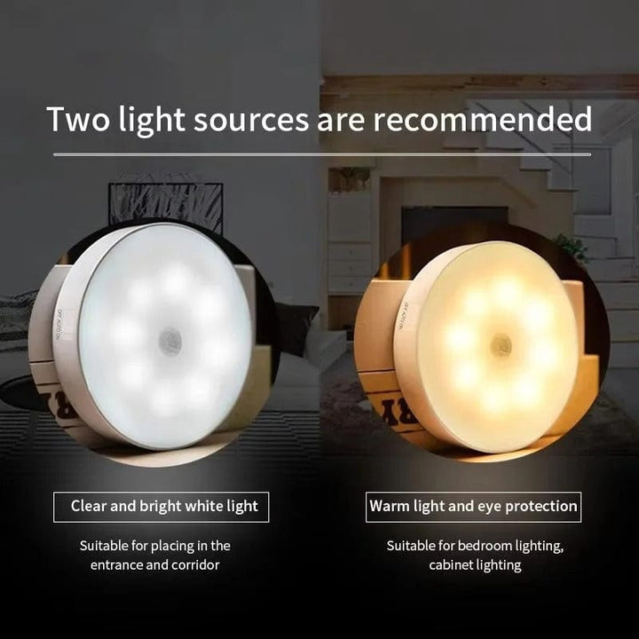 Skanto | Wiederaufladbare LED-Leuchte mit Bewegungssensor | Energiesparend, USB-wiederaufladbar & Ideal für Gehwege, Treppen, Kleiderschränke & Schränke