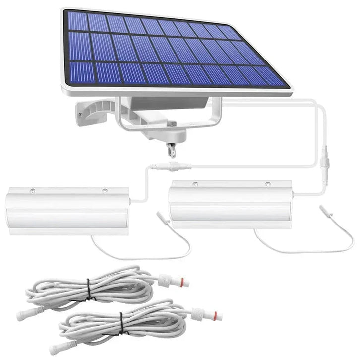 Skanto | Solar-Pendelleuchte für den Außenbereich | Doppel- oder Einzelkopf, IP65 wasserdicht & solarbetrieben für Terrassen, Scheunen und Innenräume