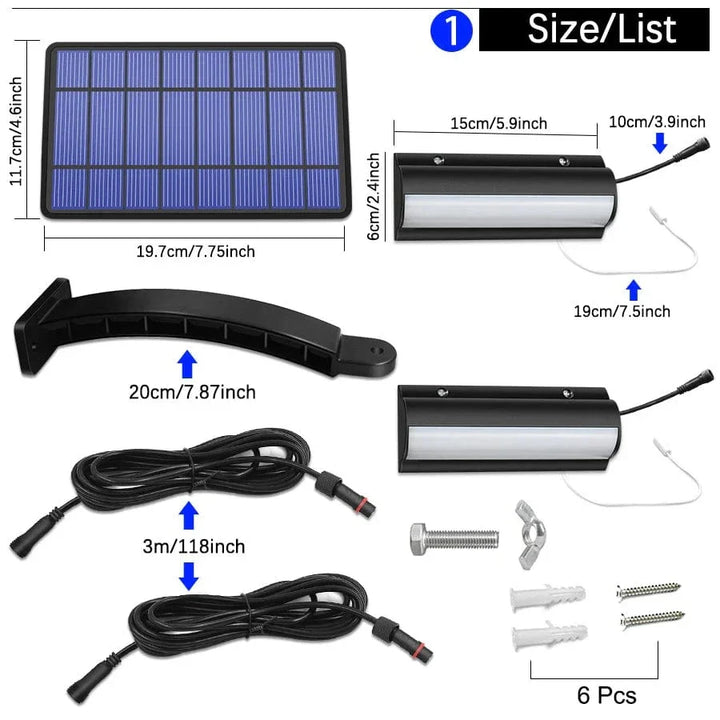 Skanto | Solar-Pendelleuchte für den Außenbereich | Doppel- oder Einzelkopf, IP65 wasserdicht & solarbetrieben für Terrassen, Scheunen und Innenräume