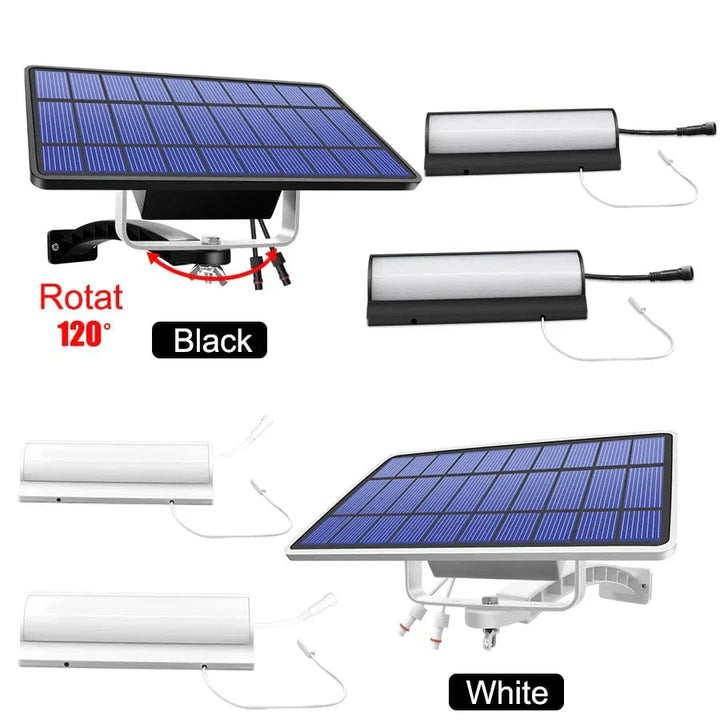 Skanto | Solar-Pendelleuchte für den Außenbereich | Doppel- oder Einzelkopf, IP65 wasserdicht & solarbetrieben für Terrassen, Scheunen und Innenräume