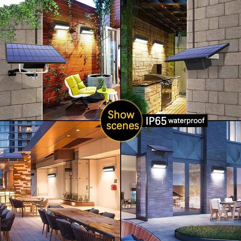 Skanto | Solar-Pendelleuchte für den Außenbereich | Doppel- oder Einzelkopf, IP65 wasserdicht & solarbetrieben für Terrassen, Scheunen und Innenräume