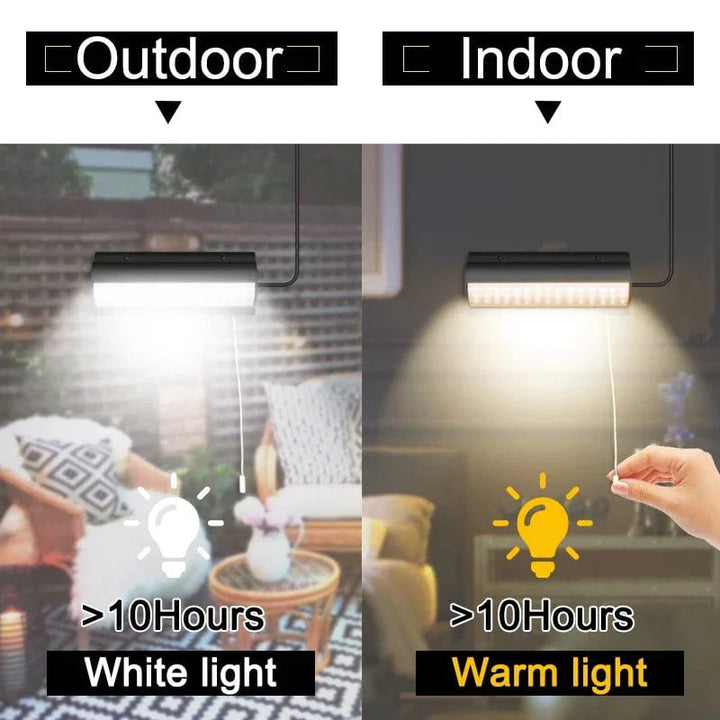 Skanto | Solar-Pendelleuchte für den Außenbereich | Doppel- oder Einzelkopf, IP65 wasserdicht & solarbetrieben für Terrassen, Scheunen und Innenräume