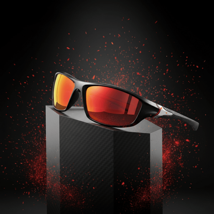 Skanto | VISIONEDGE – Polarisierte Sonnenbrille mit UV400-Schutz und Gummigriff