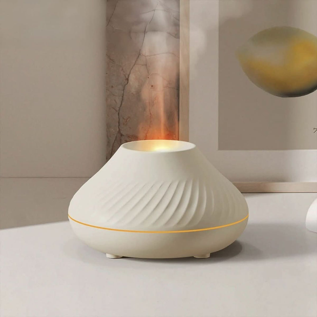Skanto | Vulkan-Flammeneffekt-Luftbefeuchter und Aroma-Diffusor