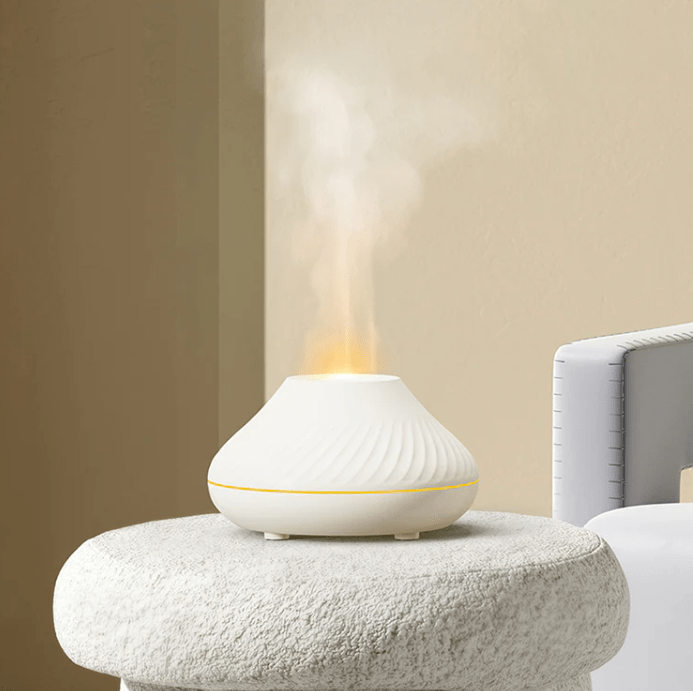 Skanto | Vulkan-Flammeneffekt-Luftbefeuchter und Aroma-Diffusor