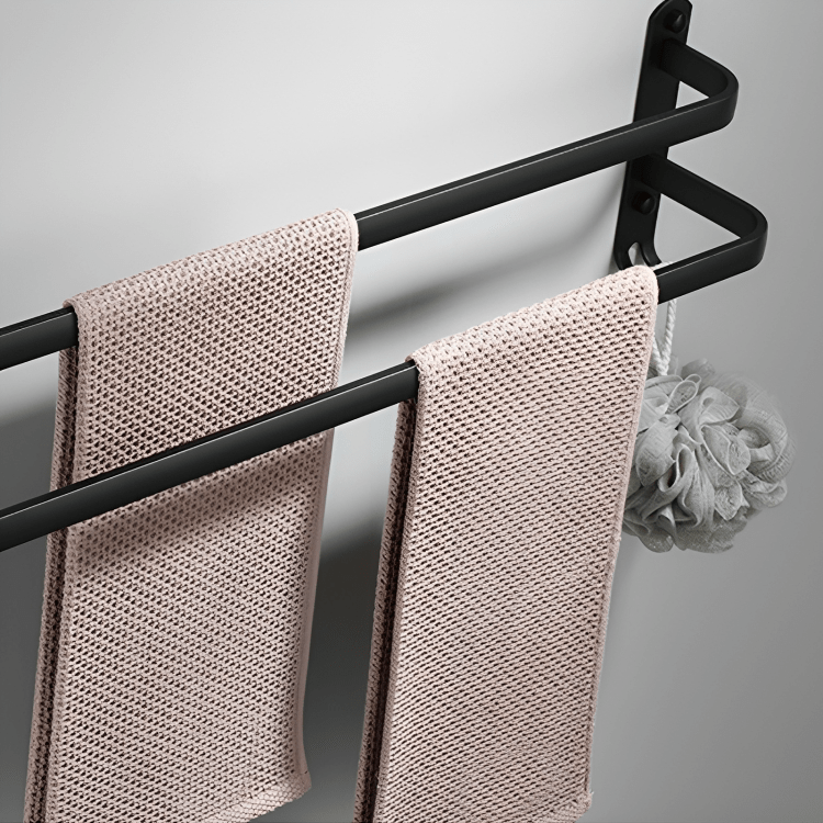 Skanto | Skanto Hängeregal für das Badezimmer mit praktischem Handtuchhalter