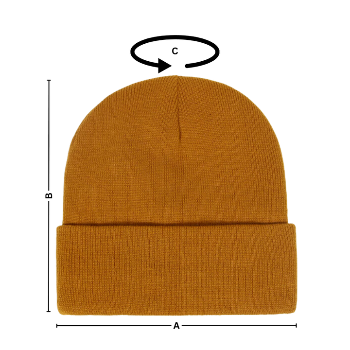 Warme Strickmütze mit Satinfutter