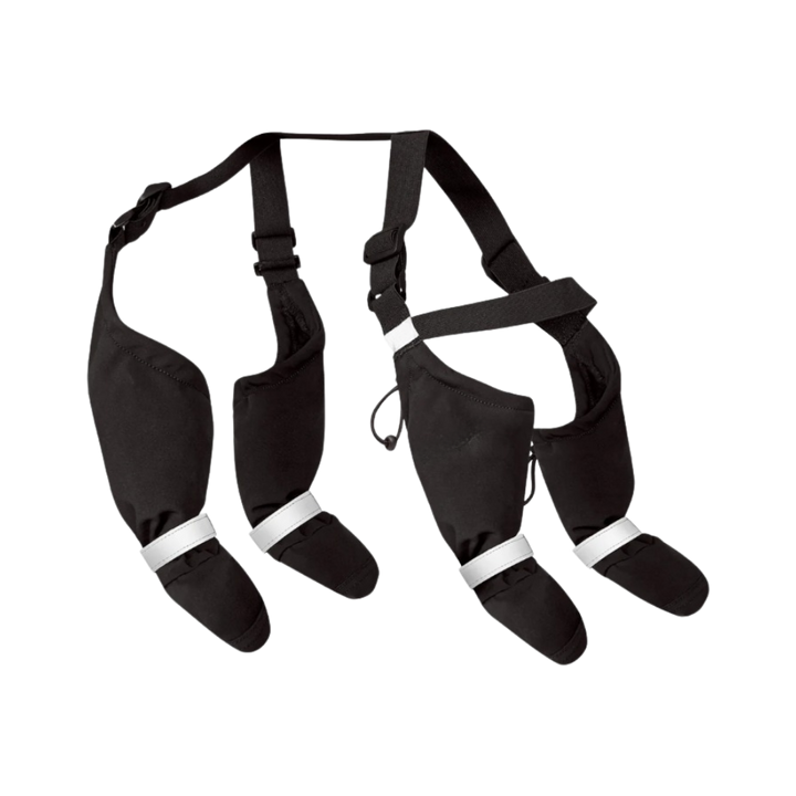 Wasserdichte Hundestiefel mit Hosenträgern