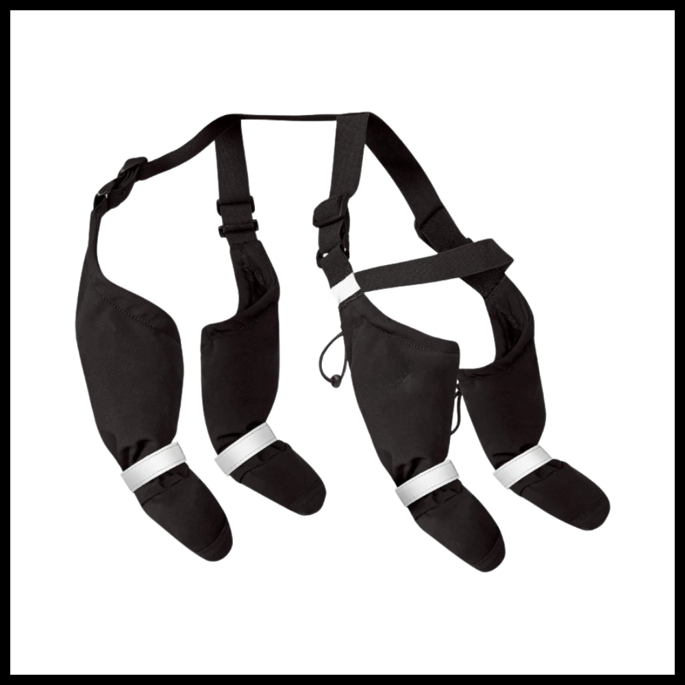Wasserdichte Hundestiefel mit Hosenträgern