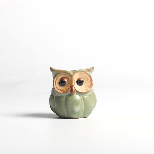 Skanto | Eulen-Keramik-Blumentopf-Set 5-teilig
