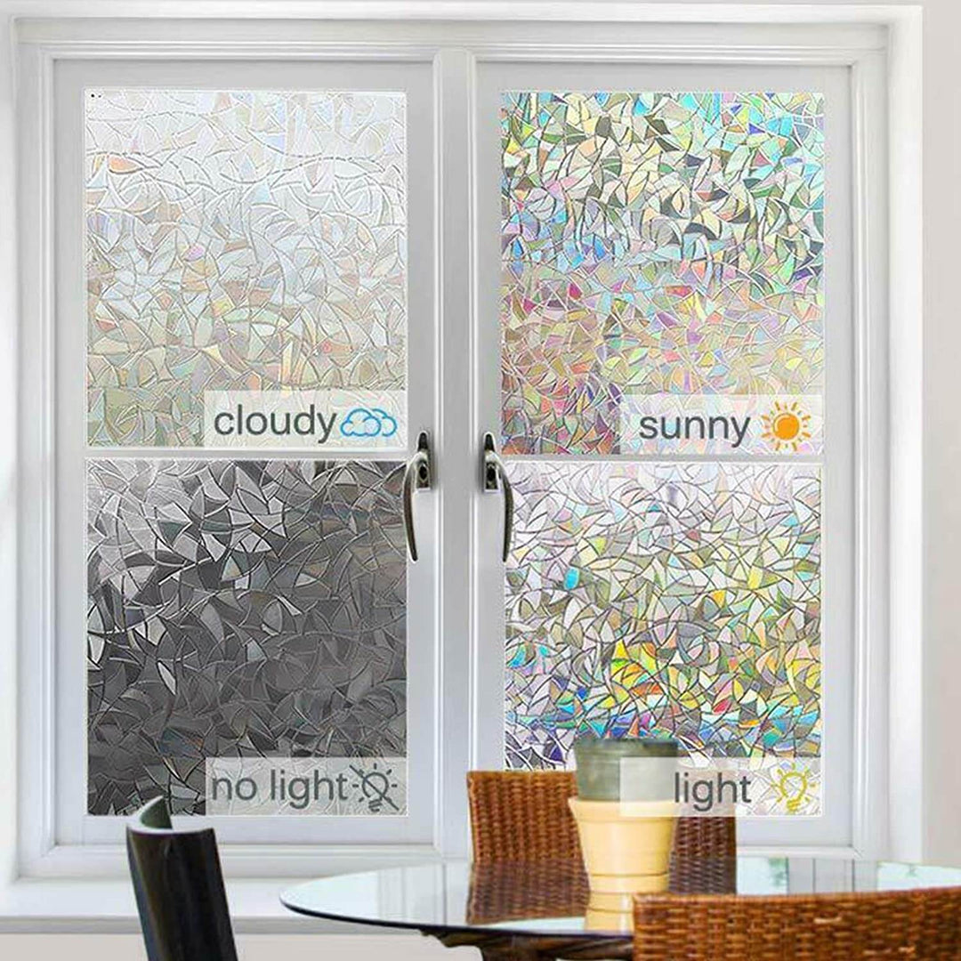 Skanto | Farbenfrohe Fensterfolie mit 3D-Regenbogen-Effekt